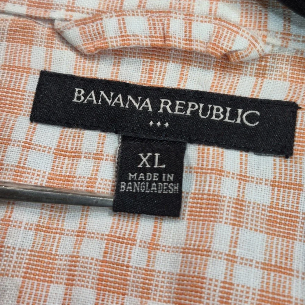 Banana Republic Men's XL Shirt Retro Resort Prep Streetwear Cabana-Casual